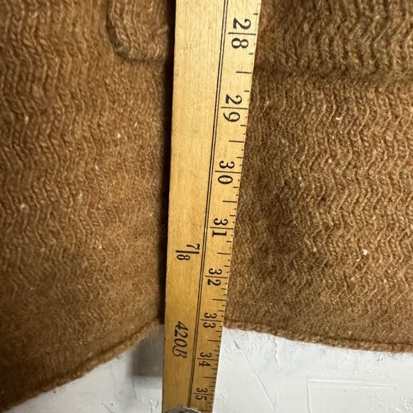 J. Crew Mercantile Long Brown Lambs Wool Button-Front Cardigan Coat Womens Mediu - Picture 5 of 9